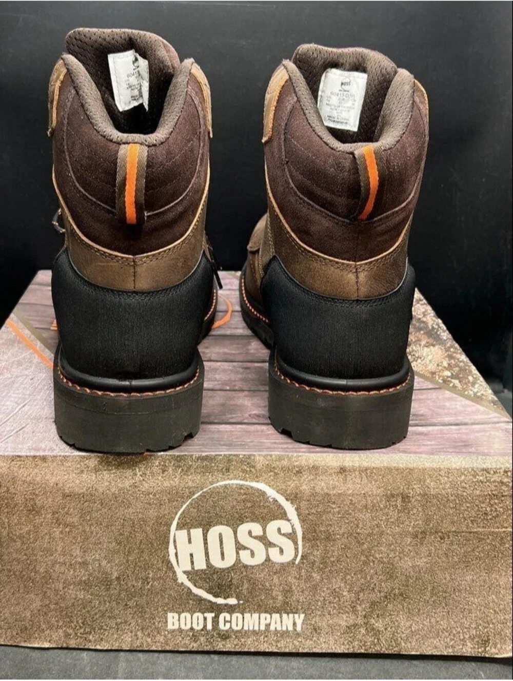 HOSS CARSON BROWN COMPOSITE TOE MEN'S 60413-D BOOTS - NEW with box Sz 18